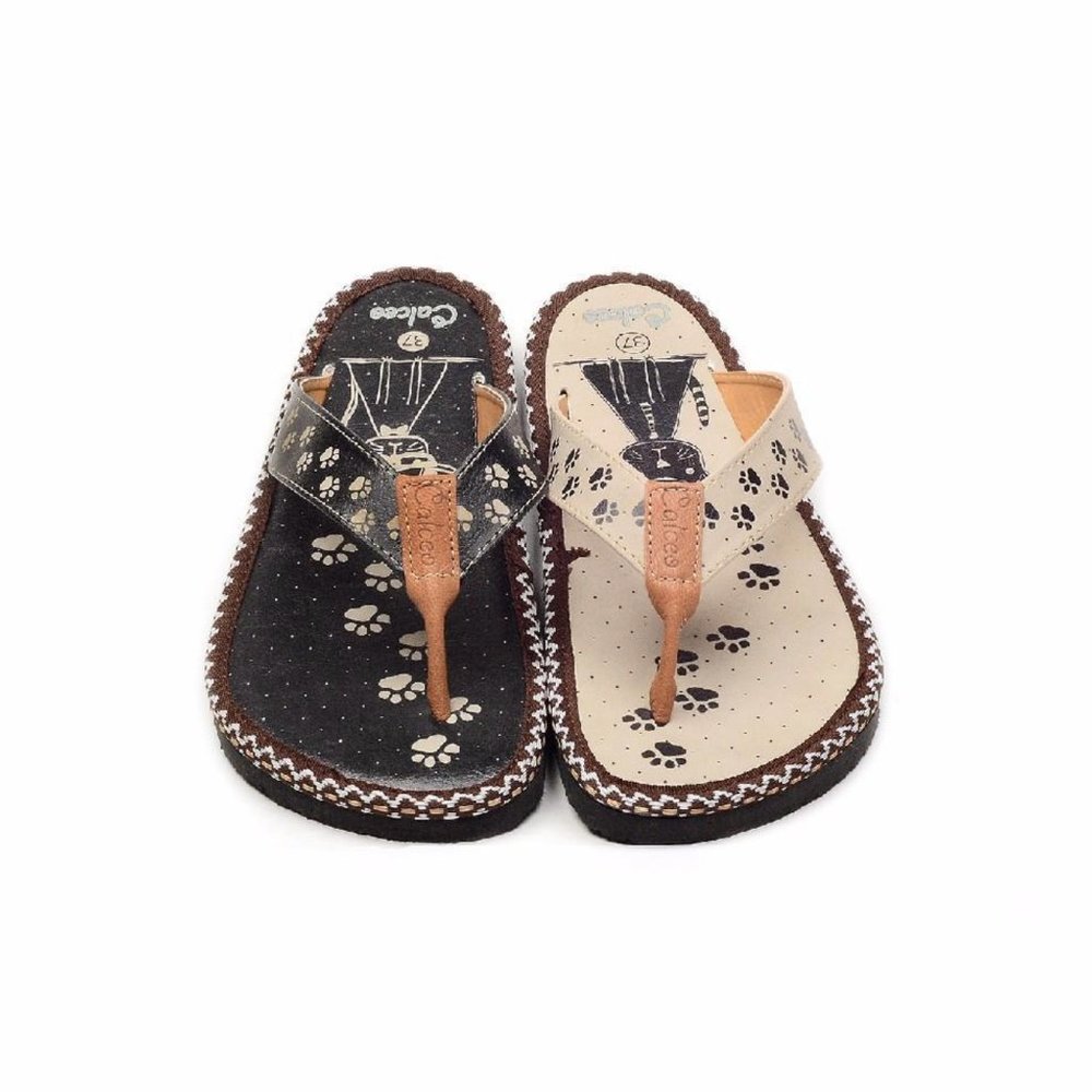 Cat Paw Flip-Flop - Calceo Line of Goby Shoes - Picture 2 of 5